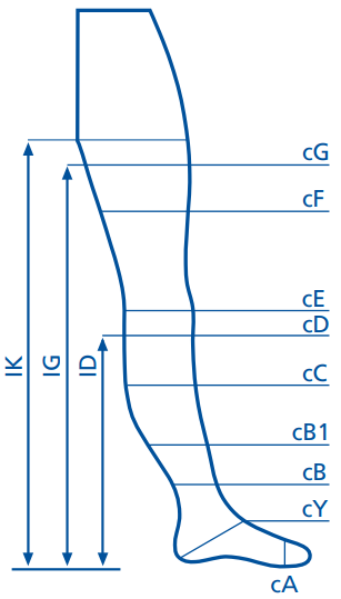 Measure Your Leg As Shown In the Diagram